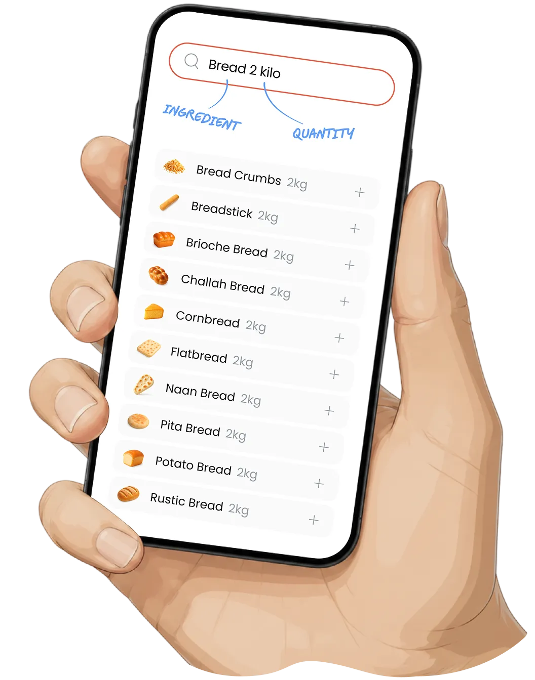 The Paperbag app's clever ingredient search